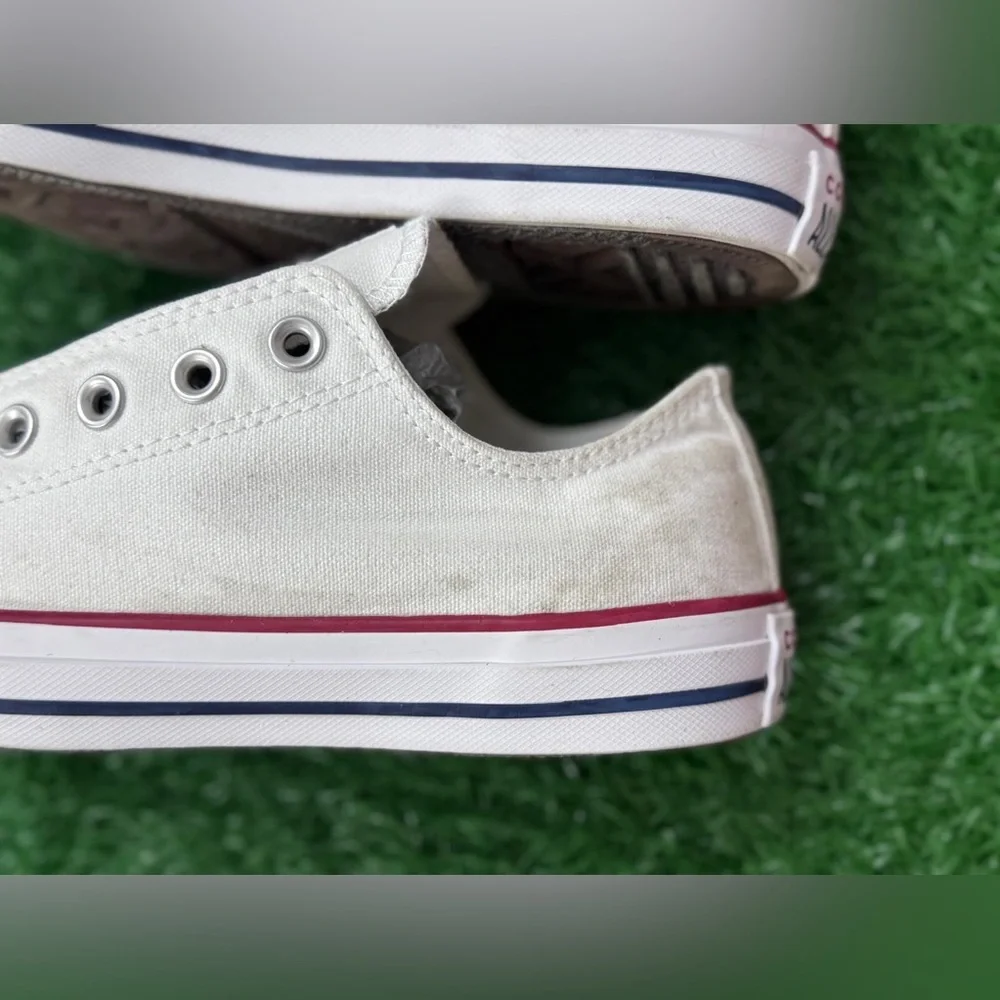 Converse Unisex White Slip-On Sneakers Size‎ M-7 W-9 - Picture 4 of 10